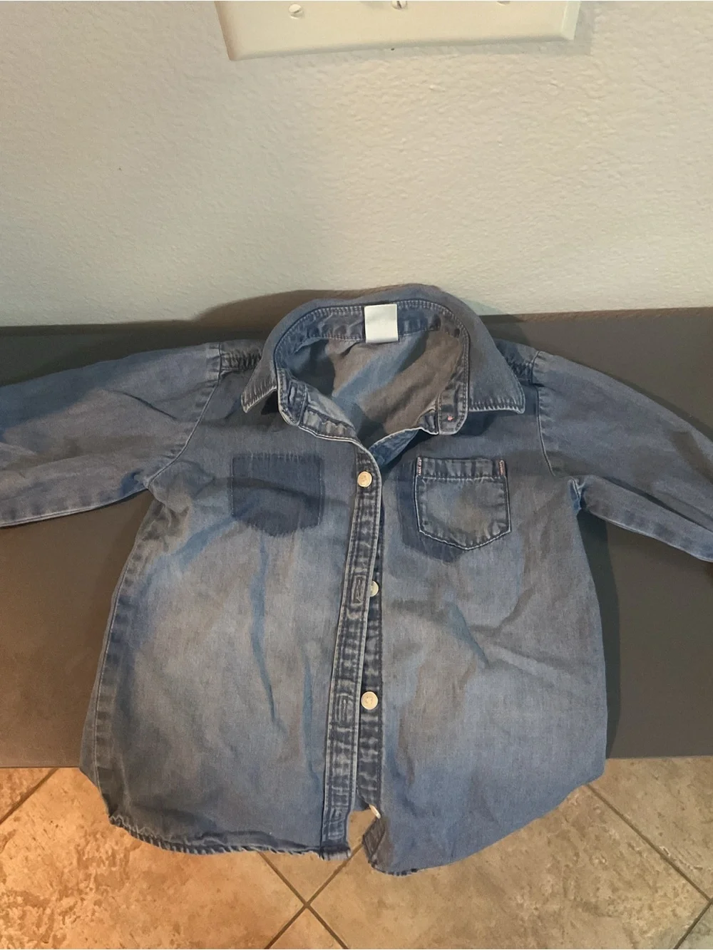 Carter's Medium Blue Denim Button-Front Shirt
